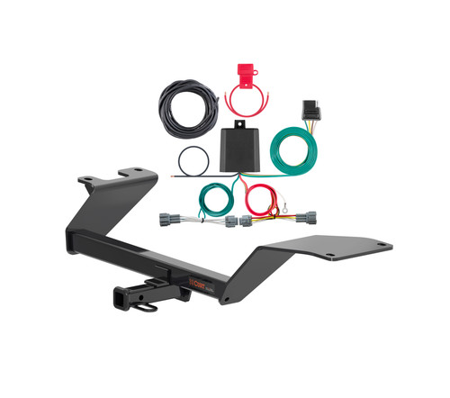 18 - 24 Nissan Kicks Curt 1-1/4", Class 1 Trailer Tow Hitch + 4-flat Wiring Kit 11563