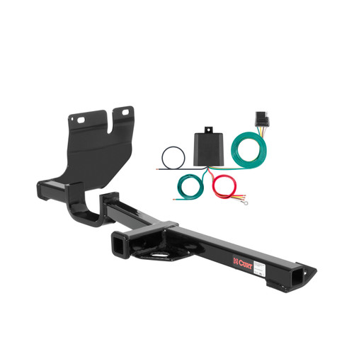 2013 Nissan Versa Hatchback Curt 1-1/4", Class 1 Trailer Tow Hitch + 4-flat Wiring Kit 11348