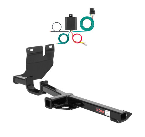 2013 Nissan Versa Hatchback Curt 1-1/4", Class 1 Trailer Tow Hitch + 4-flat Wiring Kit 11348