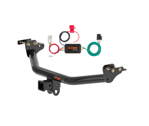 18 - 22 Mitsubishi Outlander Phev Curt 2", Class 3 Trailer Tow Hitch + 4-flat Wiring Kit 13398