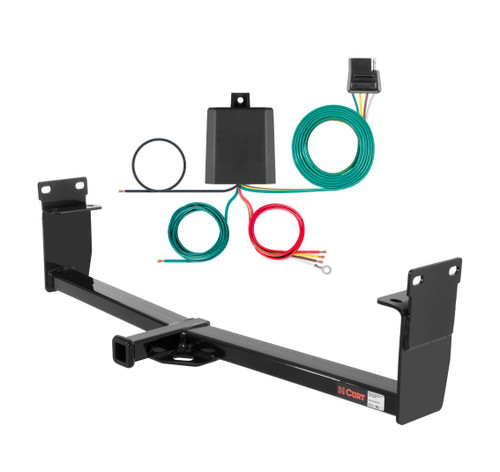 2003 - 2006 Mitsubishi Outlander Curt 1-1/4", Class 2 Trailer Tow Hitch + 4-flat Wiring Kit 12293