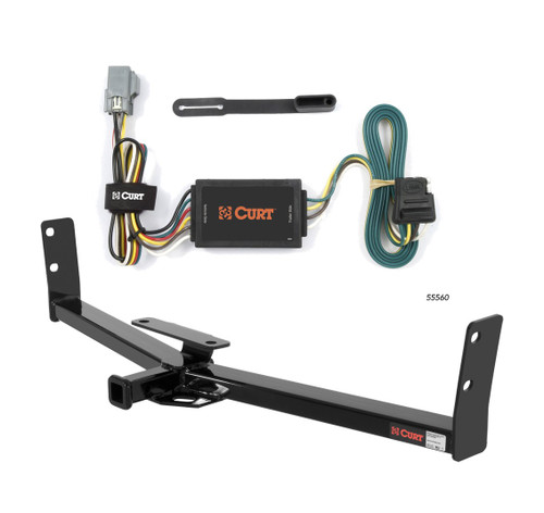 2006 Pontiac Torrent Curt 1-1/4", Class 2 Trailer Tow Hitch + 4-flat Wiring Kit 12291