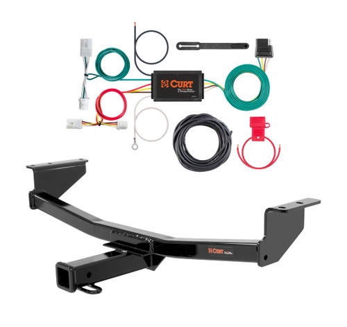 2008 - 2020 Nissan Rogue Excluding Krom Curt 2", Class 3 Trailer Tow Hitch + 4-flat Wiring Kit 13204