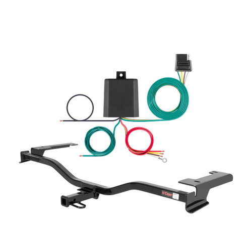 2010 - 2011 Mercury Milan Curt 1-1/4", Class 1 Trailer Tow Hitch + 4-flat Wiring Kit 11390