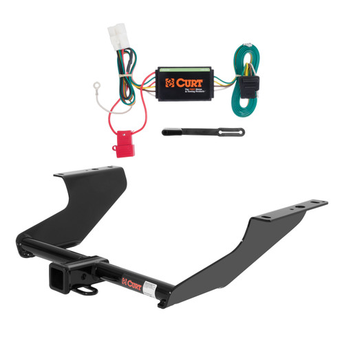 09 - 13 Subaru Forester Curt 2", Class 3 Trailer Tow Hitch + 4-flat Wiring Kit 13147