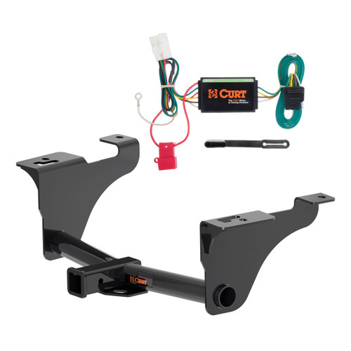 20 - 25 Subaru Outback Wagon Curt 2", Class 3 Trailer Tow Hitch + 4-flat Wiring Kit 13570