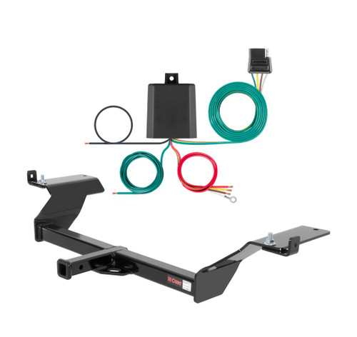 2001 - 2003 Oldsmobile Aurora Curt 1-1/4", Class 2 Trailer Tow Hitch + 4-flat Wiring Kit 12044