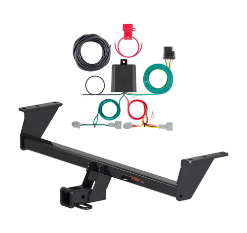 2017 - 2019 Nissan Rogue Sport Curt 2", Class 3 Trailer Tow Hitch + 4-flat Wiring Kit 13377