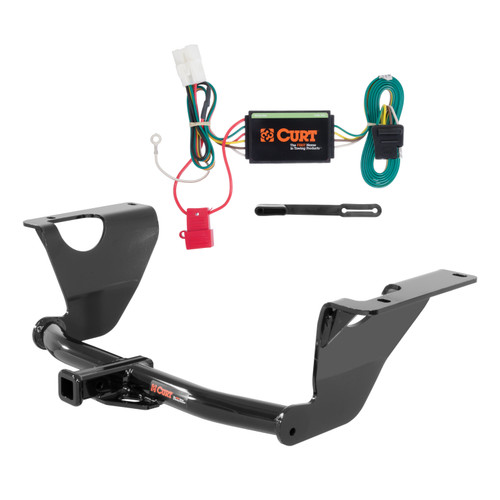 14 - 19 Subaru Outback Wagon Curt 1-1/4", Class 2 Trailer Tow Hitch + 4-flat Wiring Kit 12136