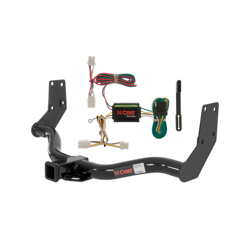 96 - 04 Nissan Pathfinder Curt 2", Class 3 Trailer Tow Hitch + 4-flat Wiring Kit 13156