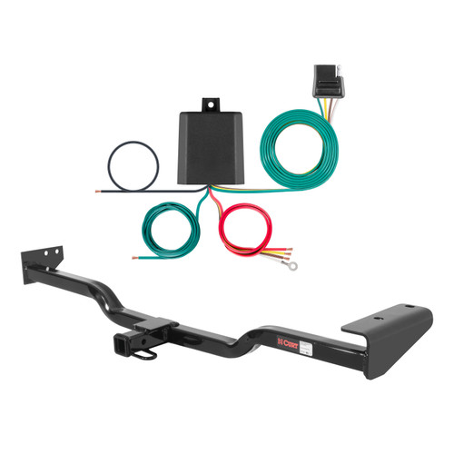 97 - 99 Nissan Sentra Sedan Curt 1-1/4", Class 1 Trailer Tow Hitch + 4-flat Wiring Kit 11261