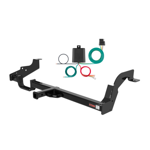 00 - 04 Subaru Legacy Wagon Curt 1-1/4", Class 2 Trailer Tow Hitch + 4-flat Wiring Kit 12270-1