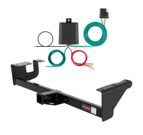 2013 Suzuki Grand Vitara Excluding XL-7 Curt 2", Class 3 Trailer Tow Hitch + 4-flat Wiring Kit 13001