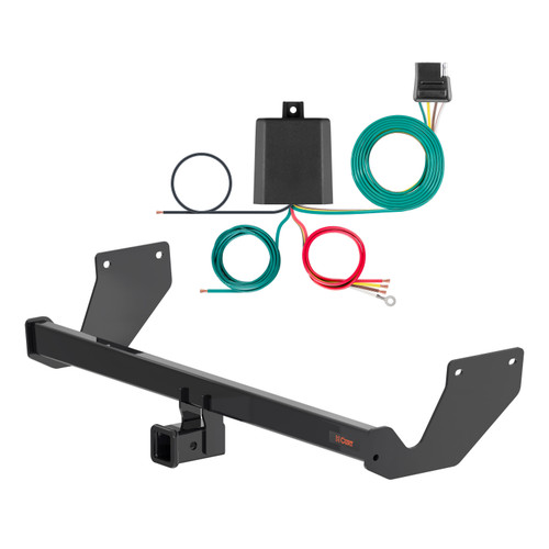 23 - 24 Subaru Solterra Curt 2", Class 3 Trailer Tow Hitch + 4-flat Wiring Kit 13544