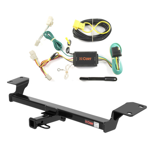 09 - 10 Pontiac Vibe Excluding GT Curt 1-1/4", Class 2 Trailer Tow Hitch + 4-flat Wiring Kit 12228