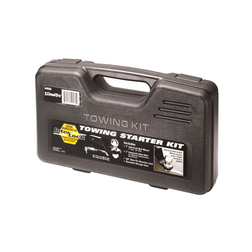 Draw-tite Interlock  Trailer Hitch Ball Mount Starter Kit, Fits 2 in. Receiver, 2 in. Drop, 6,000 lbss. Capacity, Includes 2-Inch Trailer Ball and Receiver Lock, Black