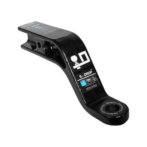 Draw-Tite Trailer Hitch Ball Mount, Fits 3 Inch Square Receiver, 6 Inch Drop, 4 Inch Rise, 21,000 lbss. Capacity, Black