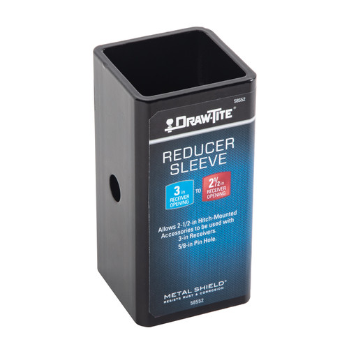 Draw-tite Trailer Hitch Adapter, from 3 in. to 2-1/2 in. Receiver, 6 in. Length
