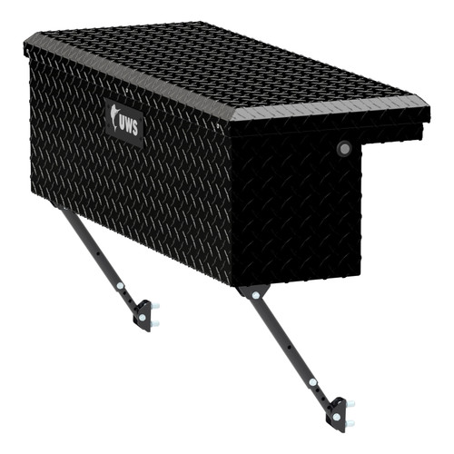 UWS Gloss Black Aluminum 36" Truck Side Tool Box with Low Profile, Space-Saving Legs EC30362-MK2