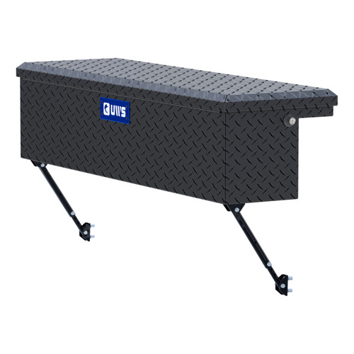 UWS Matte Black Aluminum 48" Truck Side Tool Box with Low Profile, Space-Saving Legs EC30203-MK2