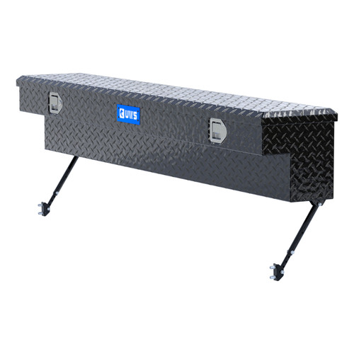 UWS Gloss Black Aluminum 72" Truck Side Tool Box with Space-Saving Legs EC30142-MK2