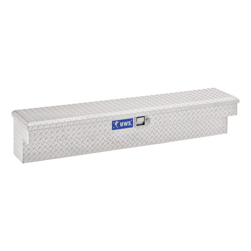 UWS Bright Aluminum 72" Truck Side Tool Box TBSM-72 UWS Bright Aluminum 72" Truck Side Tool Box TBSM-72