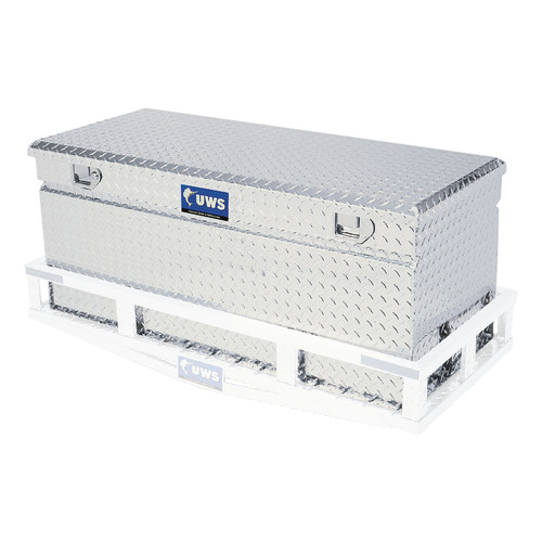 UWS Bright Aluminum 48" Cargo Carrier Utility Chest Box (Heavy Packaging) EC20261 UWS Bright Aluminum 48" Cargo Carrier Utility Chest Box (Heavy Packaging) EC20261