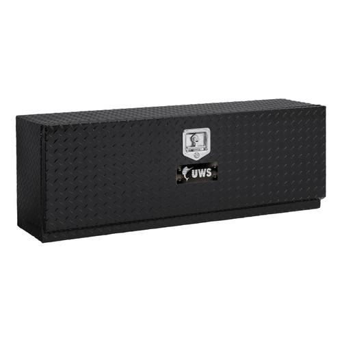 UWS Gloss Black Aluminum 48" Single-Door Topside Truck Tool Box TBTS-48-BLK UWS Gloss Black Aluminum 48" Single-Door Topside Truck Tool Box TBTS-48-BLK