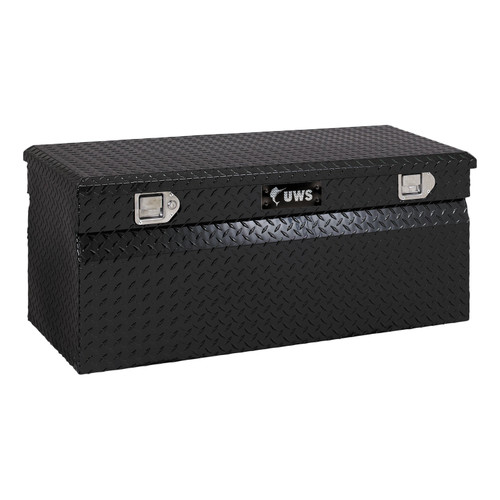 UWS Gloss Black Aluminum 60" Utility Chest Box TBC-60-BLK UWS Gloss Black Aluminum 60" Utility Chest Box TBC-60-BLK