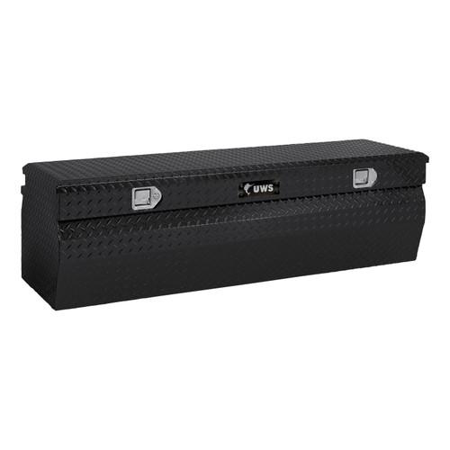 UWS Gloss Black Aluminum 60" Wedge Utility Chest Box TBC-60-W-BLK UWS Gloss Black Aluminum 60" Wedge Utility Chest Box TBC-60-W-BLK