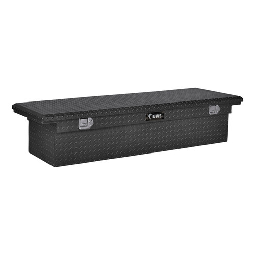 UWS Matte Black Aluminum 72" Truck Tool Box with Low Profile TBS-72-LP-MB