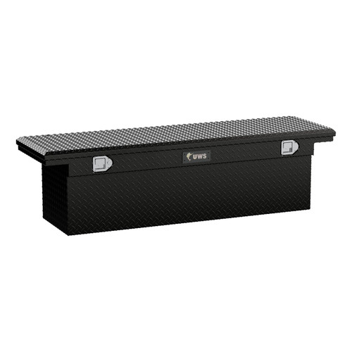 UWS Gloss Black Aluminum 69" Deep Truck Tool Box, Low Profile TBSD-69-LP-BLK UWS Gloss Black Aluminum 69" Deep Truck Tool Box, Low Profile TBSD-69-LP-BLK