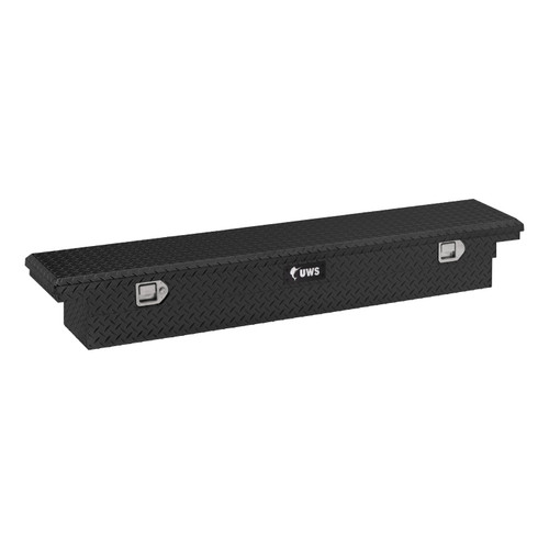 UWS Gloss Black Aluminum 69" Slim Truck Tool Box, Low Profile TBS-69-SL-LP-B UWS Gloss Black Aluminum 69" Slim Truck Tool Box, Low Profile TBS-69-SL-LP-B