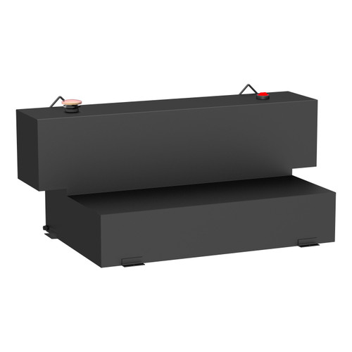 UWS Matte Black Hammerhead-Style 100-Gallon L-Shape Steel Transfer Tank ST-100HH-MB