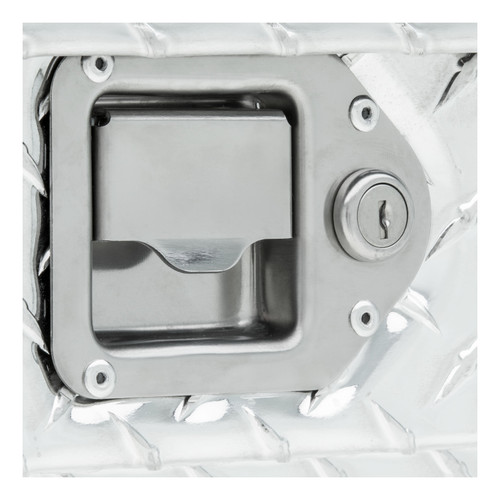 UWS Bright Aluminum 34" Trailer Tongue Box with Low Profile TBV-34-LP