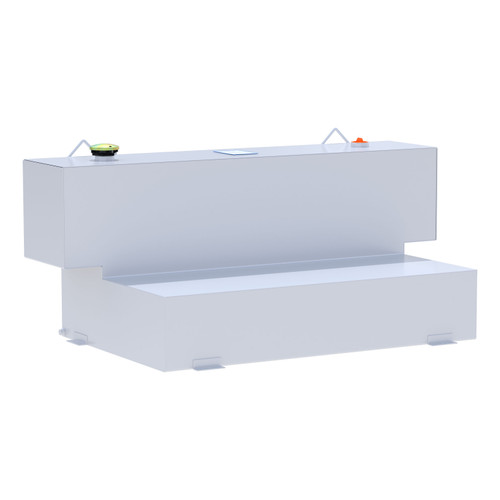 UWS White Hammerhead-Style 100-Gallon L-Shape Steel Transfer Tank ST-100HH-W