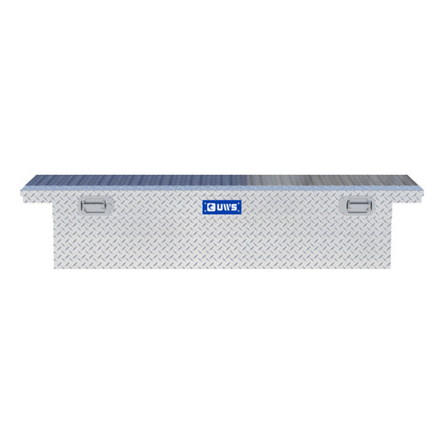 UWS Bright Aluminum 69" Crossover Truck Tool Box with Pull Handles (Heavy Packaging) EC10481