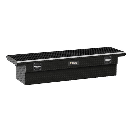 UWS Gloss Black 69" Secure Lock Truck Tool Box, Low Profile SL-69-LP-BLK