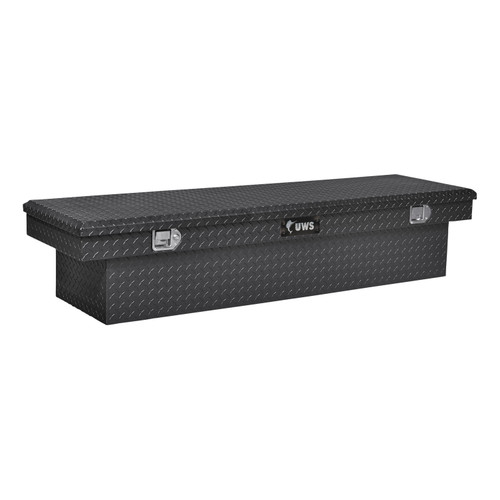 UWS Gloss Black Aluminum 72" Crossover Truck Tool Box (Heavy Packaging) EC10572