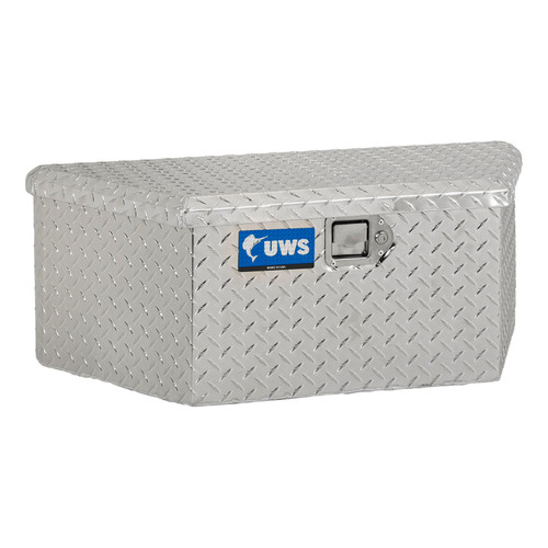 UWS Bright Aluminum 34" Trailer Tongue Box with Low Profile (Heavy Packaging) EC20411