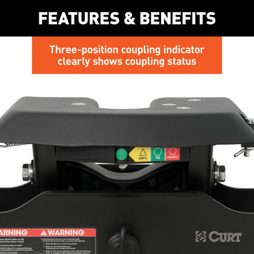 CURT A20 5th Wheel Hitch Head Fifth Wheel Trailer Hitch Head Unit