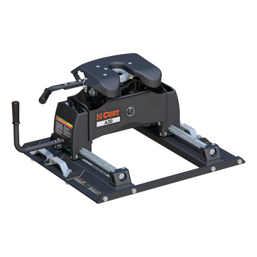 CURT 20K, A20 Sliding 5th Wheel Hitch, Select Ford F250, F350, F450, 6.75' Bed Puck System 