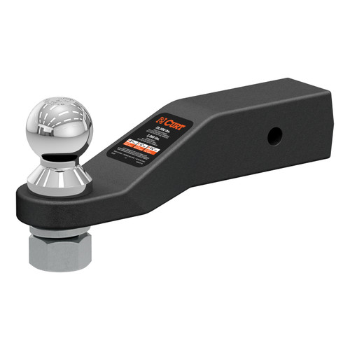 CURT Loaded Forged Ball Mount with 2-5/16" Ball (2-1/2" Shank, 20,000 lbss, 2" Drop) Trailer Hitch Ball Mount