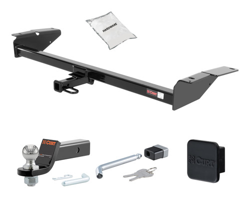 79 - 86 Ford LTD Wagon 1.25in. CURT Trailer Hitch + Ball Mount + Cover + Lock Kit by CURT HWA956