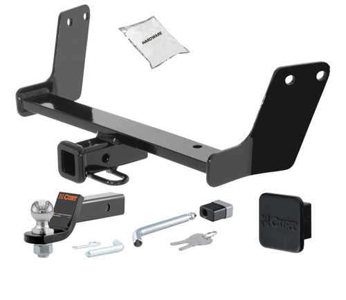 03 - 04 Volkswagen Passat Sedan, W8 1.25in. CURT Trailer Hitch + Ball Mount + Cover + Lock Kit by CURT HWA2507