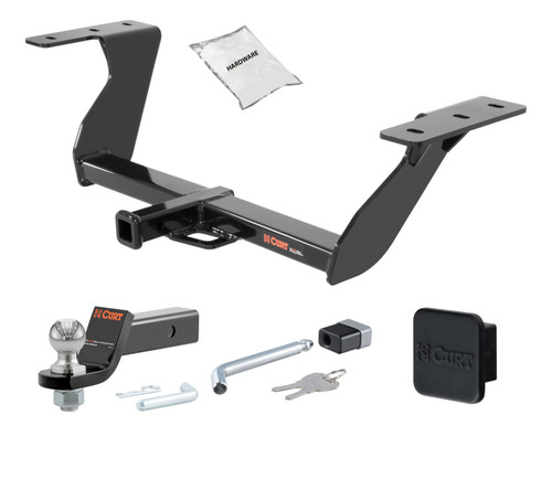 14 - 18 Subaru Forester -- 1.25in. CURT Trailer Hitch + Ball Mount + Cover + Lock Kit by CURT HWA2266
