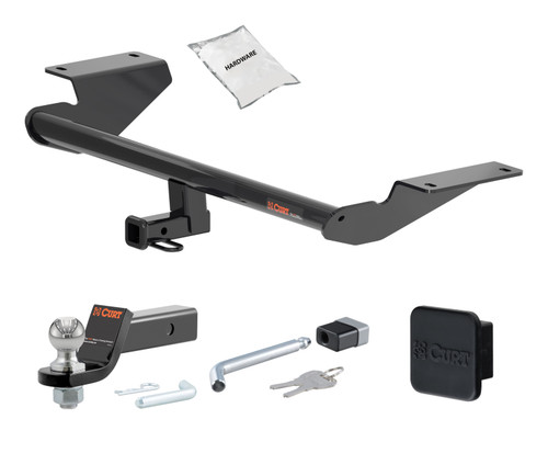 18 - 20 Hyundai Accent Sedan 1.25in. CURT Trailer Hitch + Ball Mount + Cover + Lock Kit by CURT HWA1398
