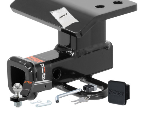 09 - 17 Volkswagen Tiguan -- 1.25in. CURT Trailer Hitch + Ball Mount + Cover + Lock Kit by CURT HWA2520