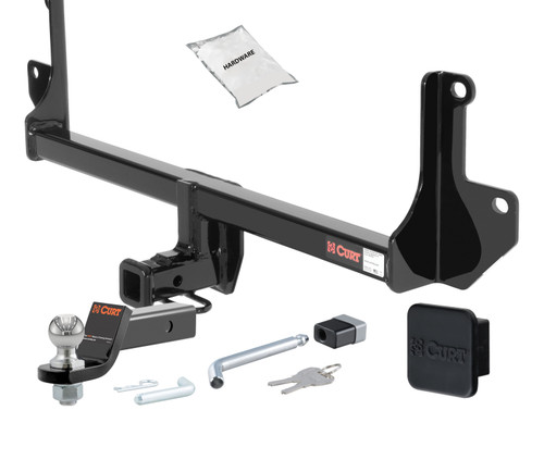 08 - 11 BMW 135i -- 1.25in. CURT Trailer Hitch + Ball Mount + Cover + Lock Kit by CURT HWA77