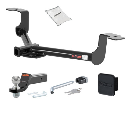 08 - 10 HONDA Accord Coupe 1.25in. CURT Trailer Hitch + Ball Mount + Cover + Lock Kit by CURT HWA1317